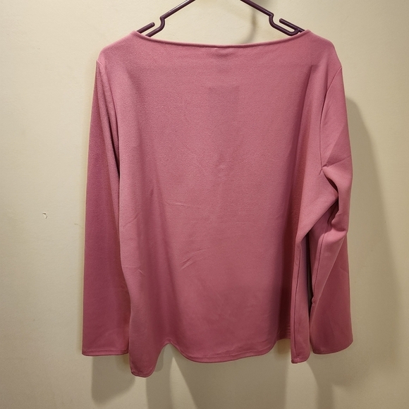 H&M pink plus size long Sleeves top size XXL NWT - Picture 2 of 10